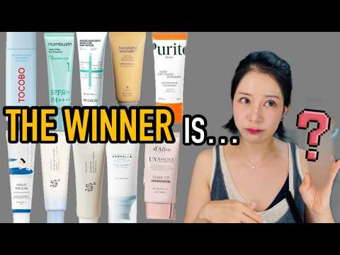 20 Korean Sunscreens Ranked After Real Wear Tests - K-Beauty skincare education on YouTube